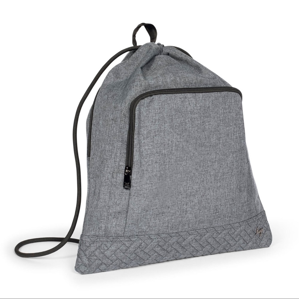 Lug Jumping Jack Drawstring Backpack in Heather Grey New With Tags!